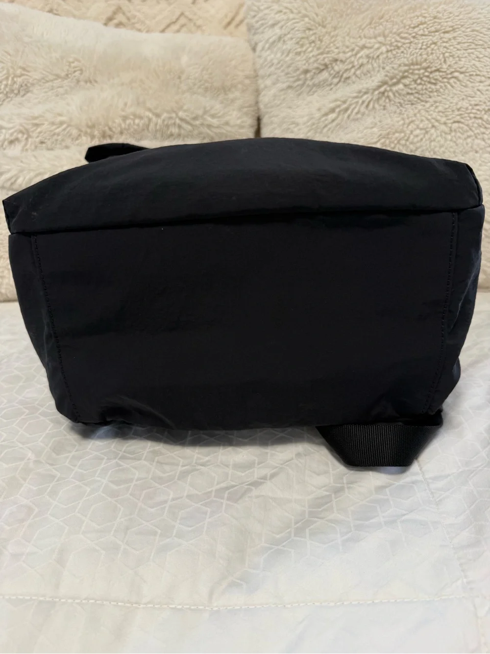 Lululemon Black Roll Top Backpack Nylon Laptop Travel Gym Everyday Unisex OS
